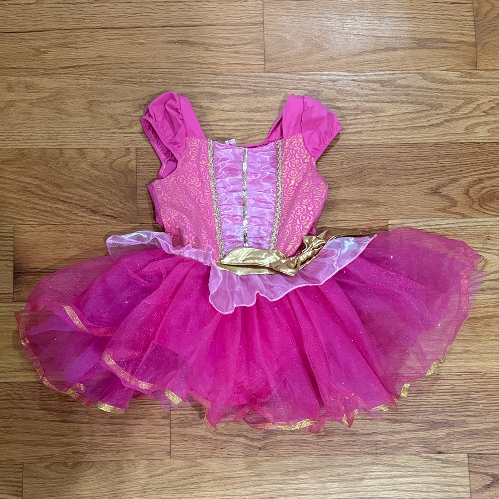 Pink and Gold Kids Princess Costume